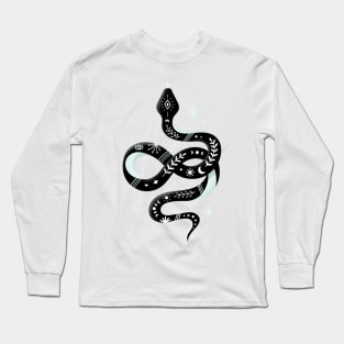 Snake - Aqua Long Sleeve T-Shirt